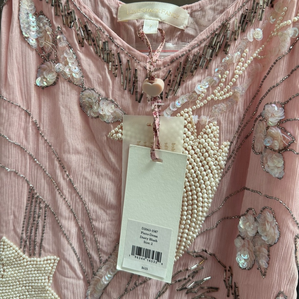 Love Shack Fancy Pink Pearl Dress - Picture 2 of 2